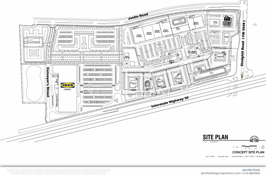 E NWC of I-30 & Stodghill Rd, Rockwall, TX à louer - Plan de site - Image 1 de 1