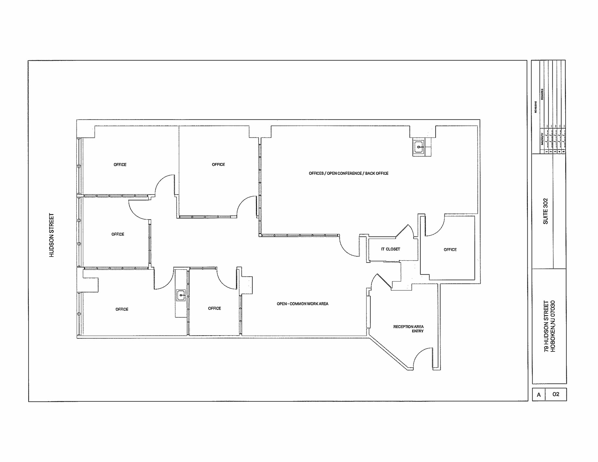 79 Hudson St, Hoboken, NJ à louer Plan de site- Image 1 de 2