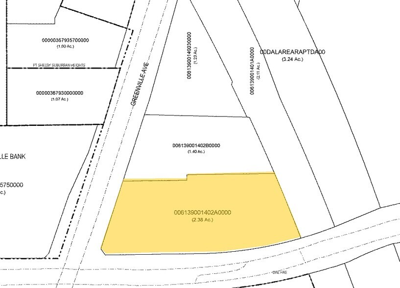 7502 Greenville Ave, Dallas, TX à vendre - Plan cadastral - Image 1 de 1