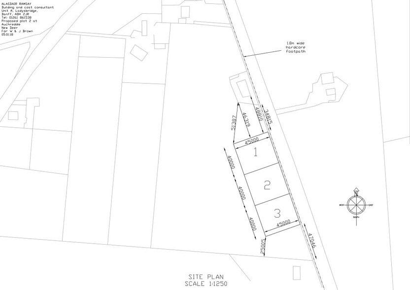 Auchreddie Rd, New Deer for sale - Site Plan - Image 2 of 2