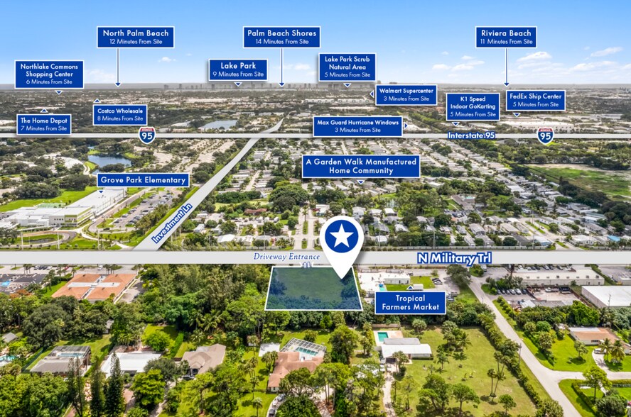 8251 N Military Trl, West Palm Beach, FL à vendre - Aérien - Image 3 de 3