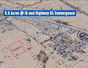 N Harrington Avenue, Gila Bnd, Gila Bend, AZ - Aérien Vue de la carte - Image1