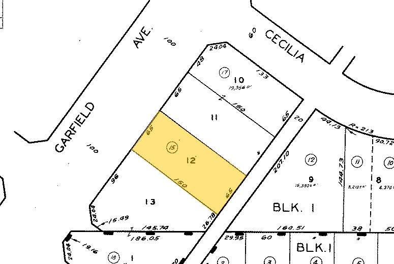 8218 Garfield Ave, Bell Gardens, CA à vendre Plan cadastral- Image 1 de 1