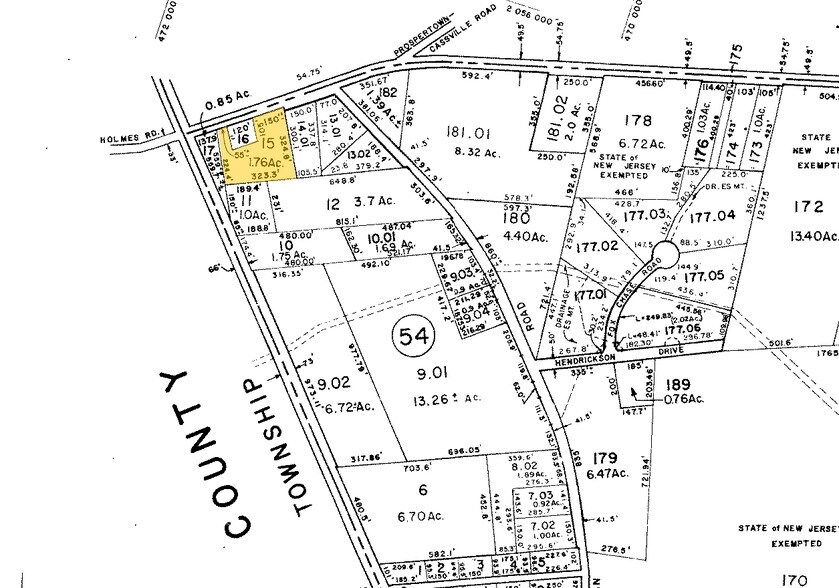 701-709 Monmouth Rd, Plumsted Township, NJ for sale - Plat Map - Image 3 of 3