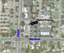5412 N Palm Ave, Fresno, CA - Aérien Vue de la carte