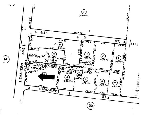 6140-6170 Eastern Ave, Commerce, CA for lease - Plat Map - Image 2 of 6