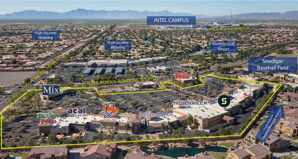 Alma School Rd & Chandler, Chandler, AZ à louer - Aérien - Image 2 de 9