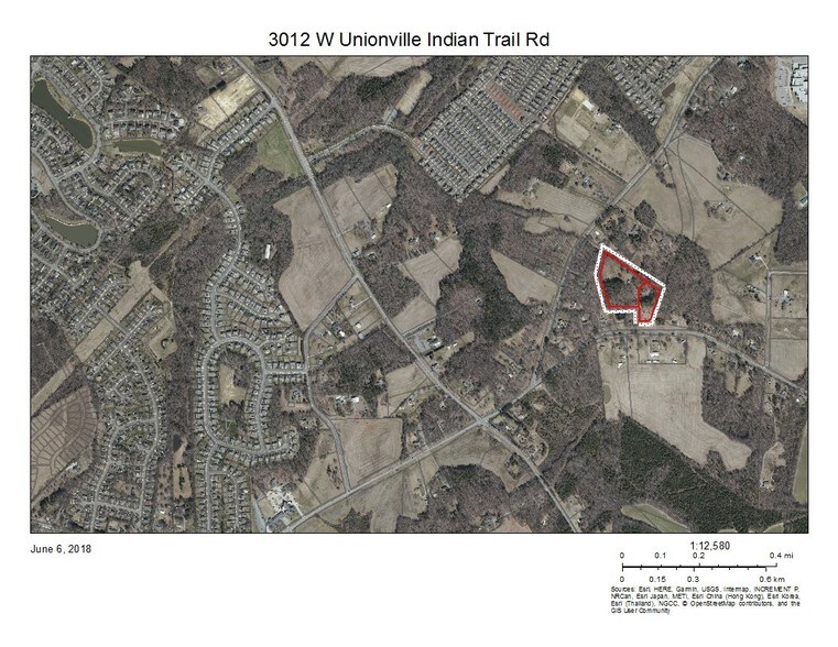 3012 Unionville Indian Trail Rd W, Indian Trail, NC à vendre - Aérien - Image 1 de 1