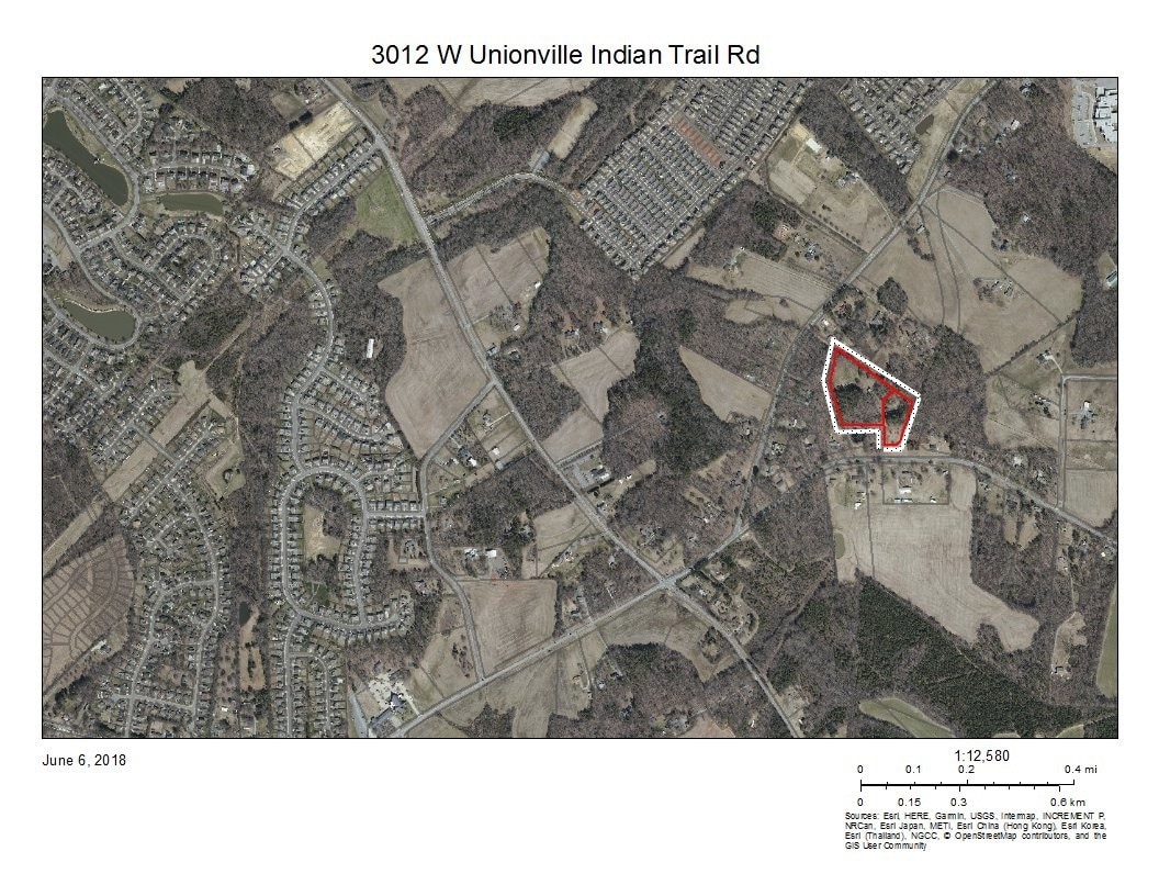 3012 Unionville Indian Trail Rd W, Indian Trail, NC for sale Aerial- Image 1 of 2
