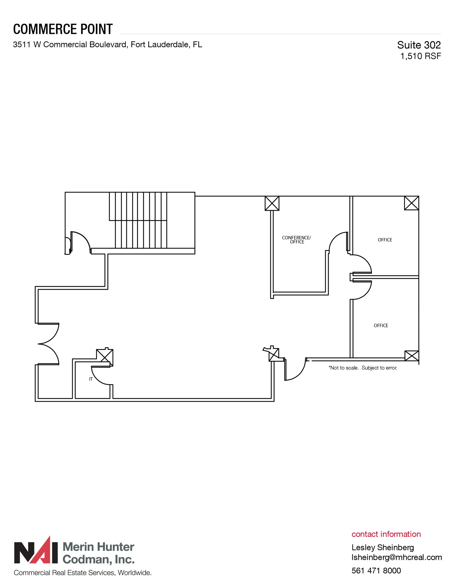 3511 W Commercial Blvd, Fort Lauderdale, FL à louer Plan d  tage- Image 1 de 7