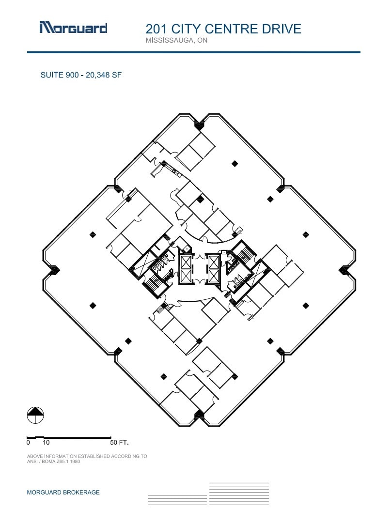 201 City Centre Dr, Mississauga, ON for lease Floor Plan- Image 1 of 1