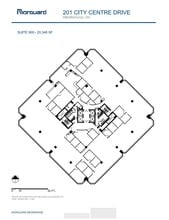 201 City Centre Dr, Mississauga, ON for lease Floor Plan- Image 1 of 1
