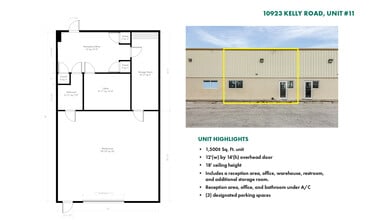 10921 Kelly Rd, Fort Myers, FL à louer Plan d’étage- Image 1 de 2