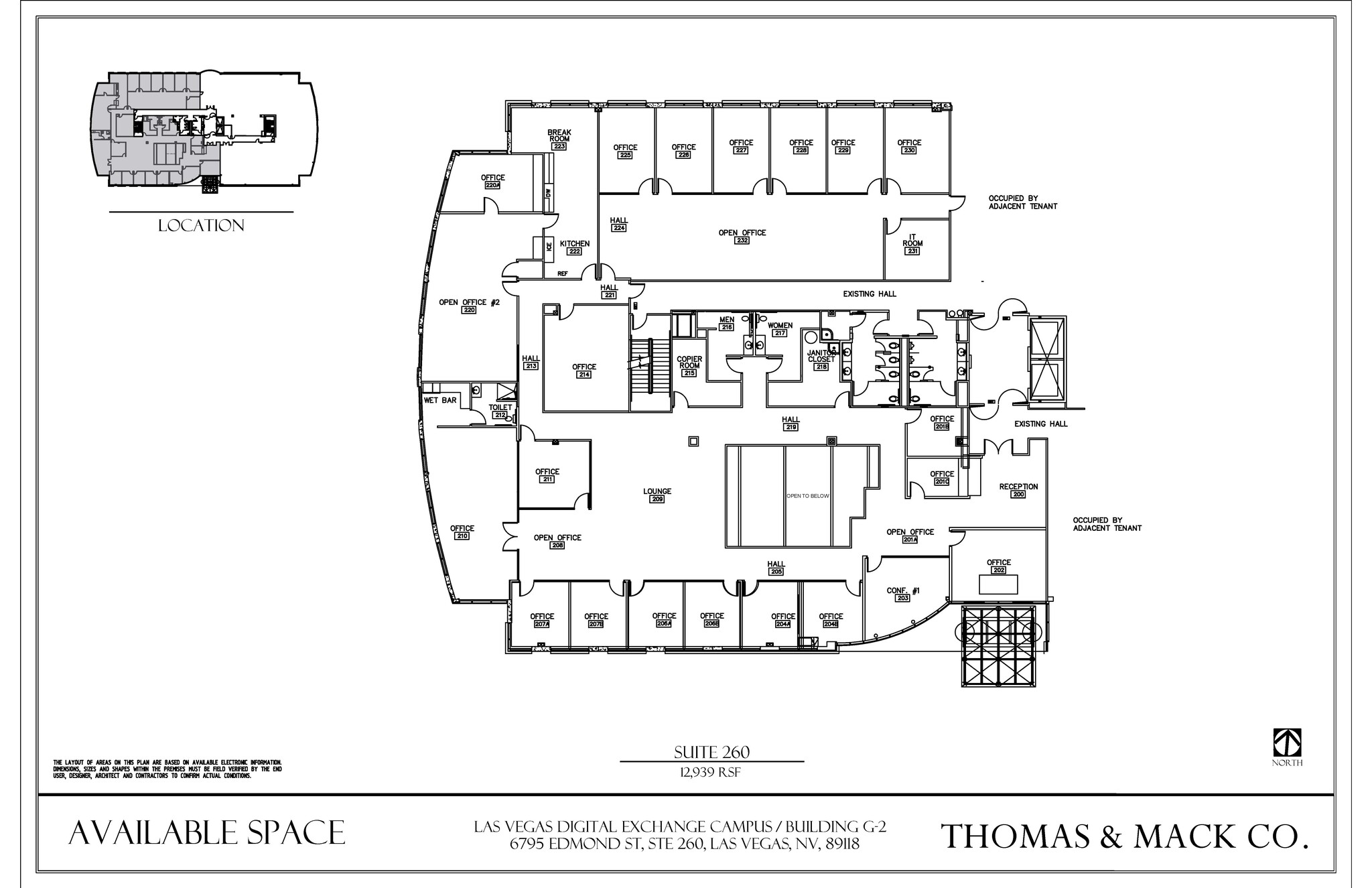 6795 Edmond St, Las Vegas, NV à louer Plan d’étage- Image 1 de 12