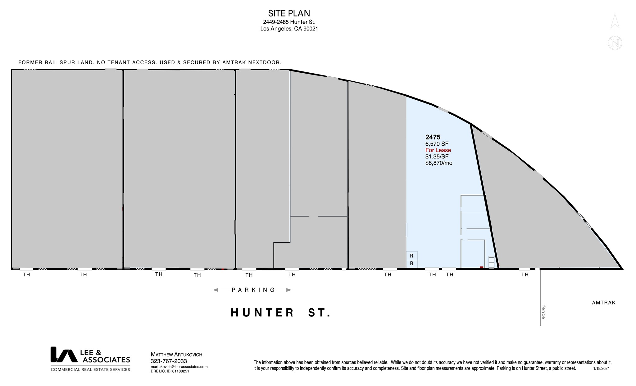 2475 Hunter St, Los Angeles, CA for lease Site Plan- Image 1 of 1