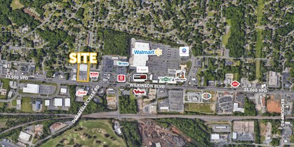 3512 Wilkinson Blvd, Charlotte, NC - AÉRIEN Vue de la carte