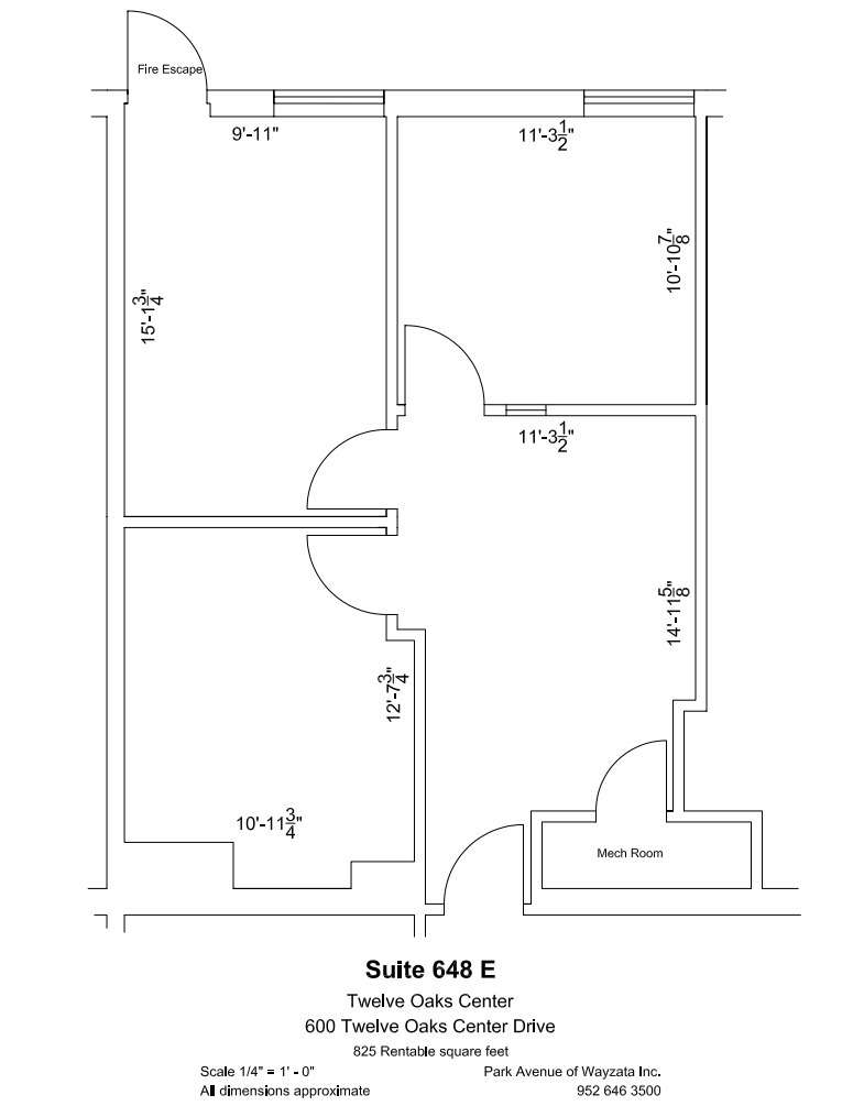 600 Twelve Oaks Center Dr, Wayzata, MN à louer Plan d  tage- Image 1 de 1