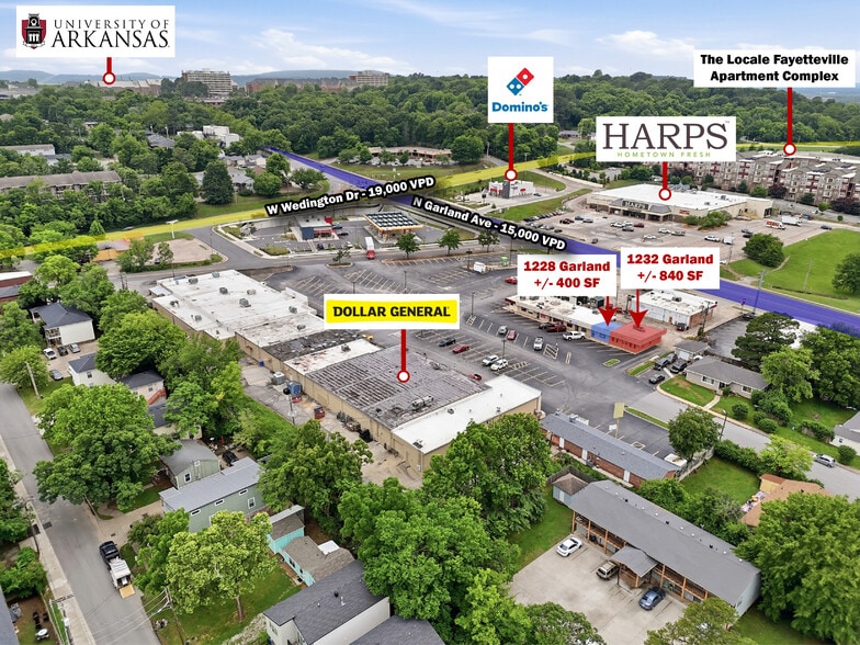 1200-1220 N Garland Ave, Fayetteville, AR for lease - Building Photo - Image 1 of 13