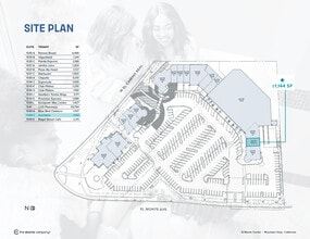 1033-1049 El Camino Real, Mountain View, CA for lease Site Plan- Image 1 of 1