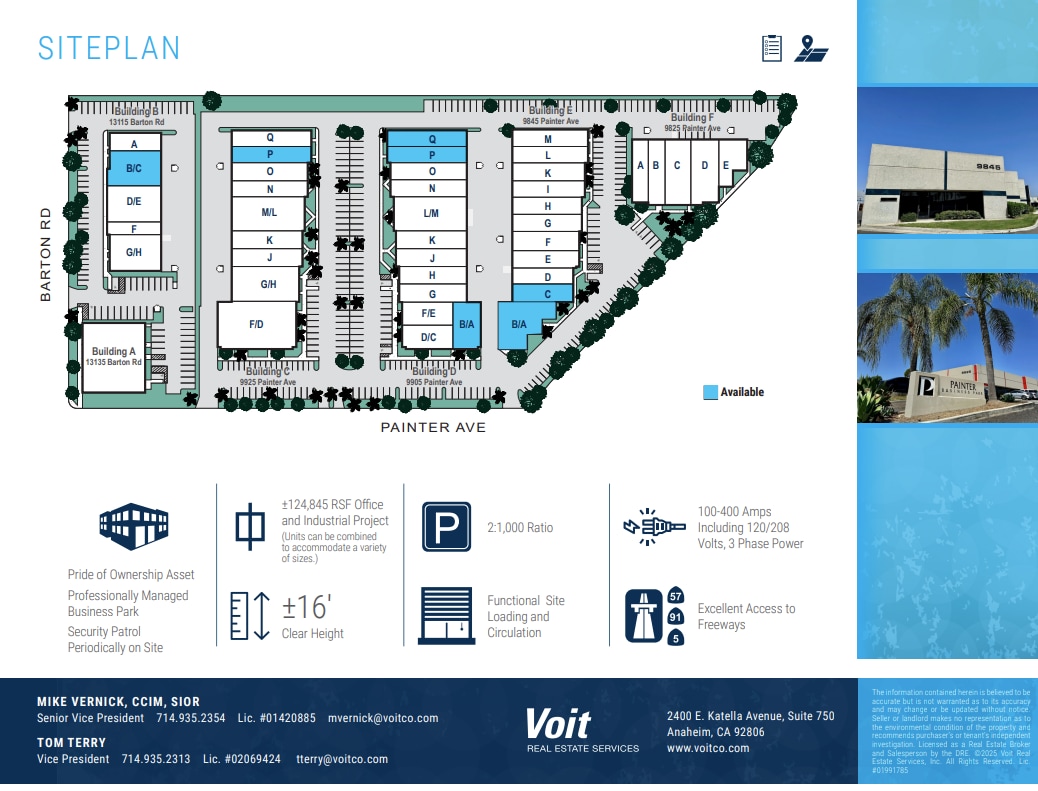 9825 Painter Ave, Santa Fe Springs, CA for lease Site Plan- Image 1 of 2