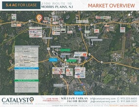 2100 NJ-10, Morris Plains, NJ - AERIAL  map view