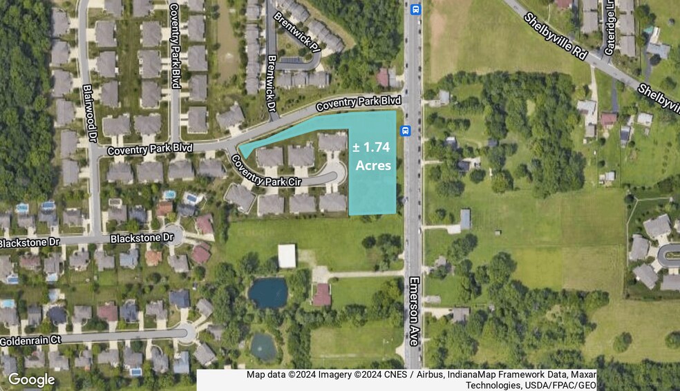 5640 S Emerson Ave, Indianapolis, IN à vendre - Aérien - Image 2 de 3
